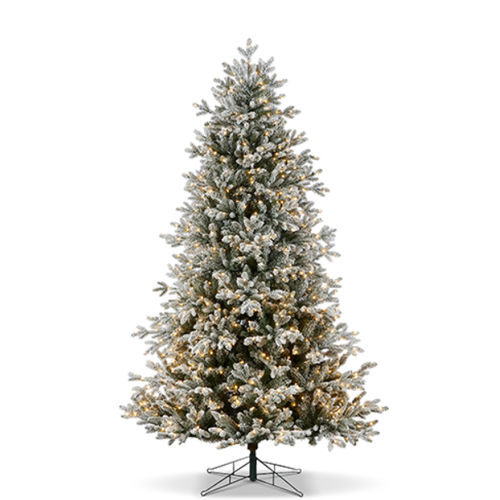  Snowy Nordic Fir with Brilliant LED Lights 7.5' 