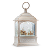 Santa and Reindeer Water Lantern Musical 8.75"