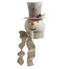 Whimsical Snowman Tree Topper 16"