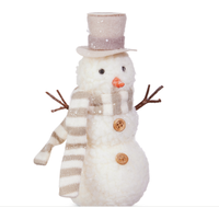 Whimsical Snowman Ornament 7"