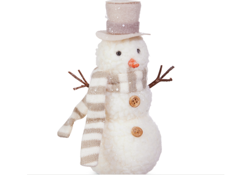  Whimsical Snowman Ornament 7" 