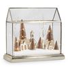 Lighted Snowy Village Terrarium 12.75"