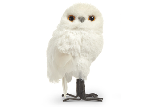  White Owl Ornament 7" 