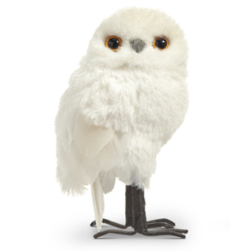  White Owl Ornament 7" 