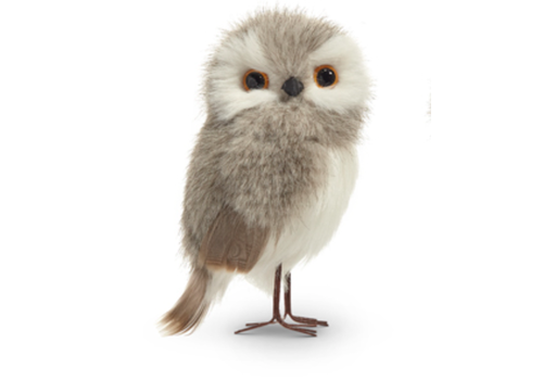  Grey Owl Ornament 4.5" 