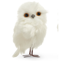 White Owl Ornament 4.5"