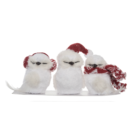  Foam Sisal Fuzzy Winter Owl 