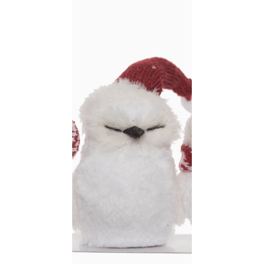 Foam Sisal Fuzzy Winter Owl
