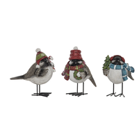 Bundled Up Bird Figures