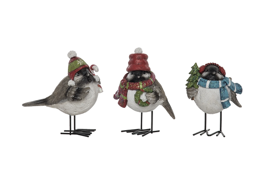 Bundled Up Bird Figures   Bundled Up Bird Figures