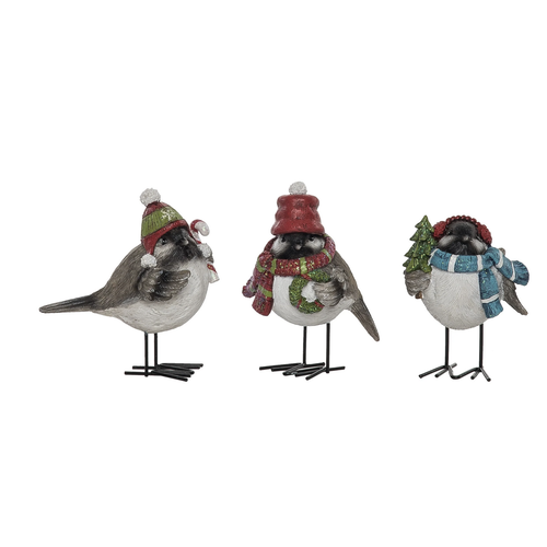 Bundled Up Bird Figures   Bundled Up Bird Figures