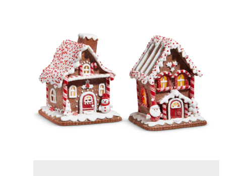  Lighted Peppermint GB House 7" 