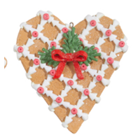 Holiday Gingerbread Ornament 5"