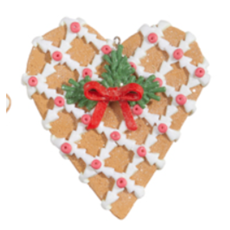 Holiday Gingerbread Ornament 5"