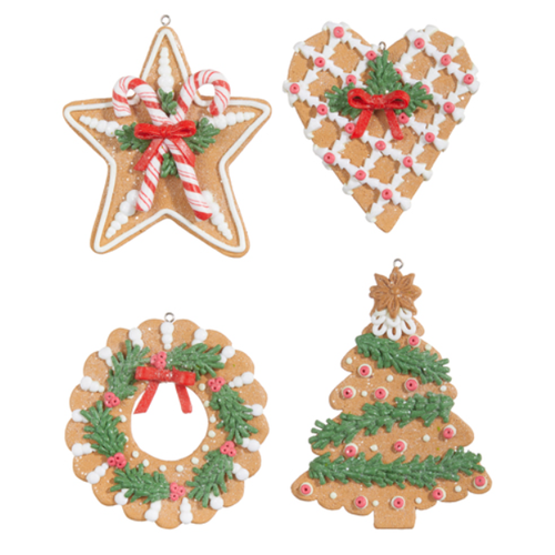  Holiday Gingerbread Ornament 5" 