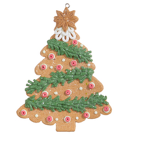 Holiday Gingerbread Ornament 5"