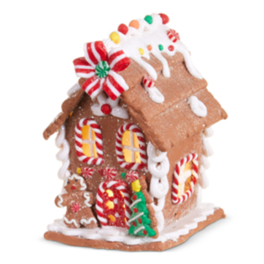 Lighted Gingerbread House 5.5"