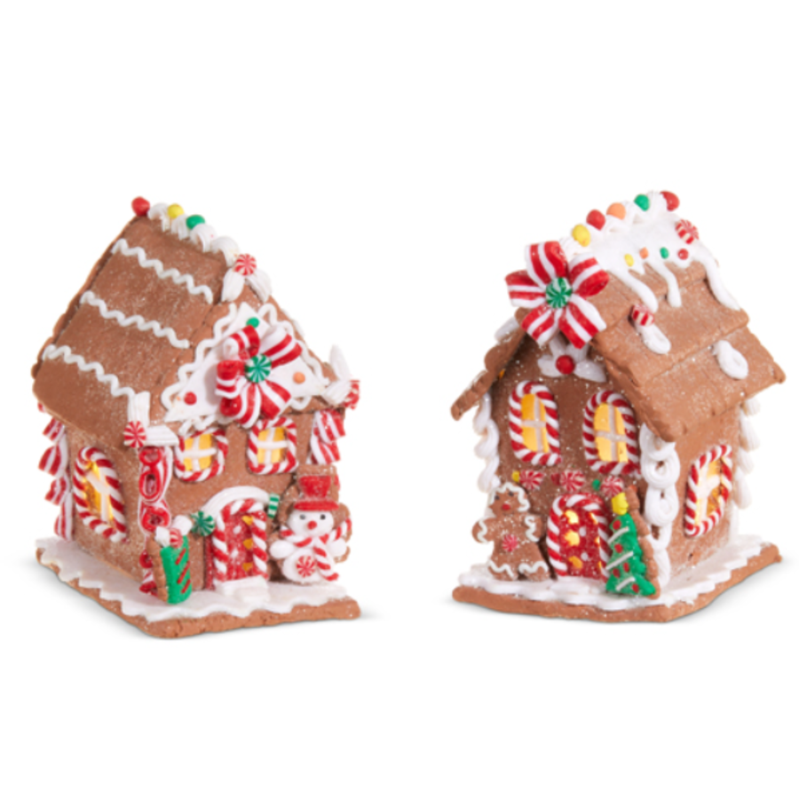 Lighted Gingerbread House 5.5"