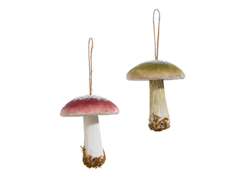  Mushroom Ornament 4.5" 