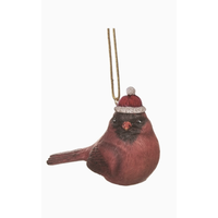 Cardinal with Hat Ornament