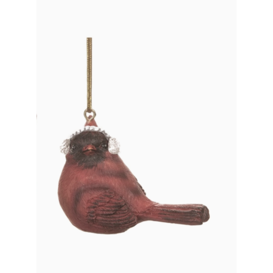 Cardinal with Hat Ornament