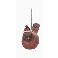 Cardinal with Hat Ornament