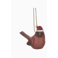 Cardinal with Hat Ornament