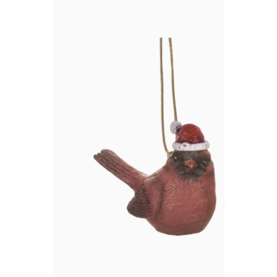 Cardinal with Hat Ornament