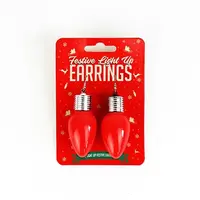 Festive Light Up Christmas Earrings