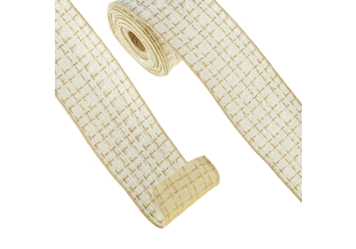  Tweed Wired Ribbon 4" 