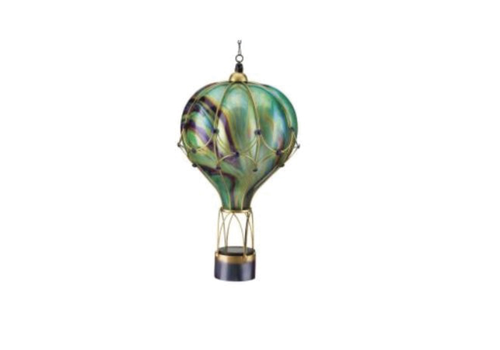  Swirl Balloon Solar Lantern Green 
