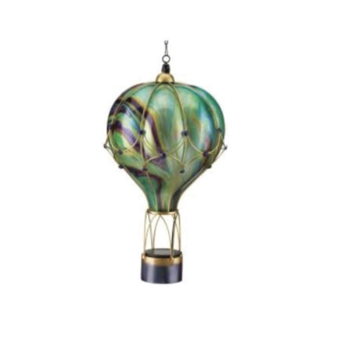  Swirl Balloon Solar Lantern Green 