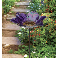 Birdbath/Feeder Stake - Purple