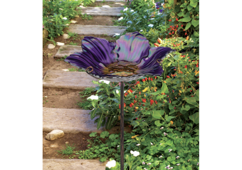 Birdbath/Feeder Stake - Purple 