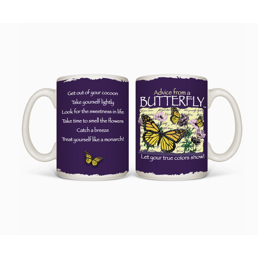Advice from a Butterfly Mug