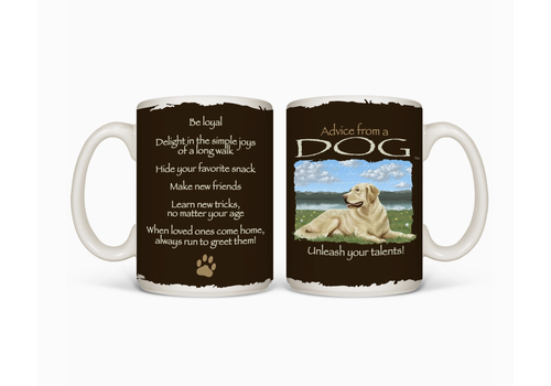  Earth Sun Moon Trading Company Advice from a Dog Mug 