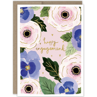 Floral Engagement Card