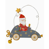 Silver Tree Home & Holiday Car with Santa  Ornament