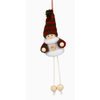 Silver Tree Home & Holiday Red/Green Stripe Hat Dangly Leg Ornament