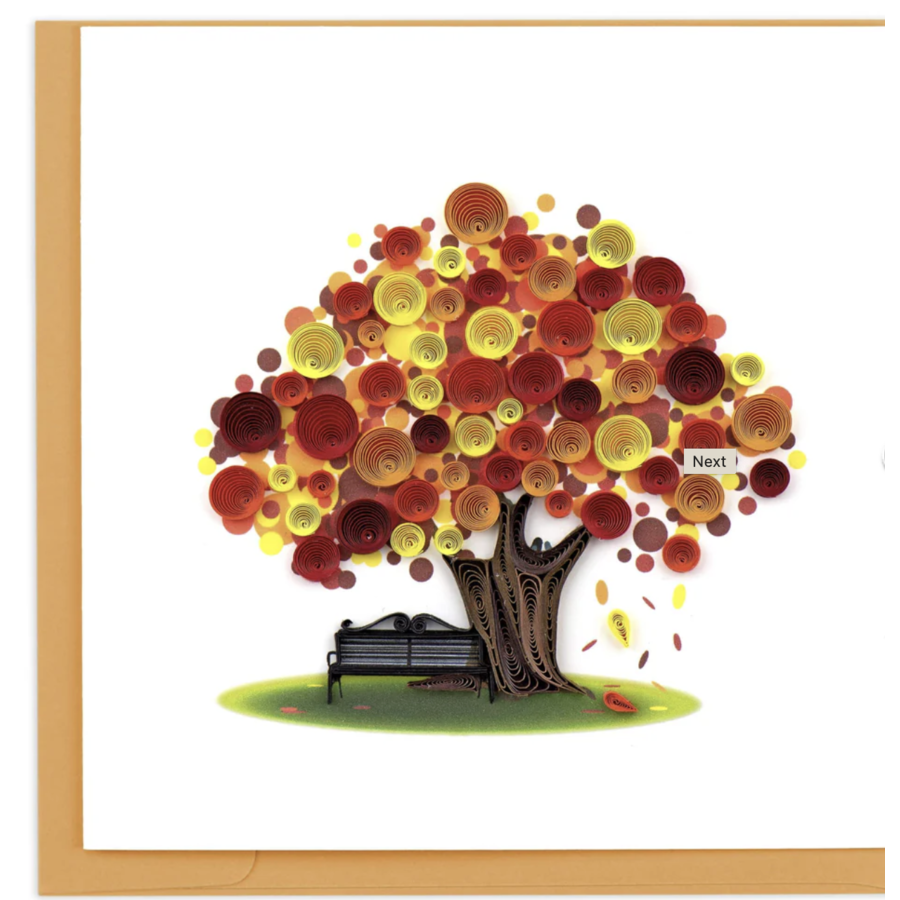 Autumn Tree Quill Card