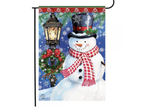  Snow Country Snowman Garden Flag 