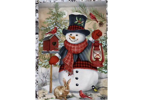  Snowman and Friends Garden Flag 