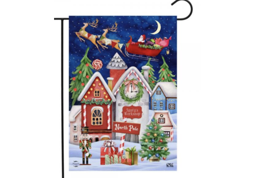  North Pole Magic Garden Flag 