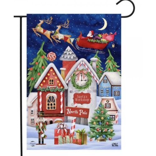  North Pole Magic Garden Flag 