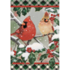 Cardinals In Holly House Flag
