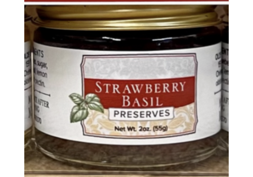  Olde Haven Farm Strawberry Basil Preserves 2 oz. Jar 