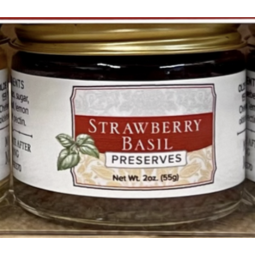  Olde Haven Farm Strawberry Basil Preserves 2 oz. Jar 