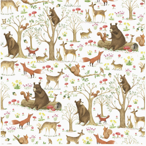  Jillson & Roberts Fairytale Forest Gift Wrap Roll 