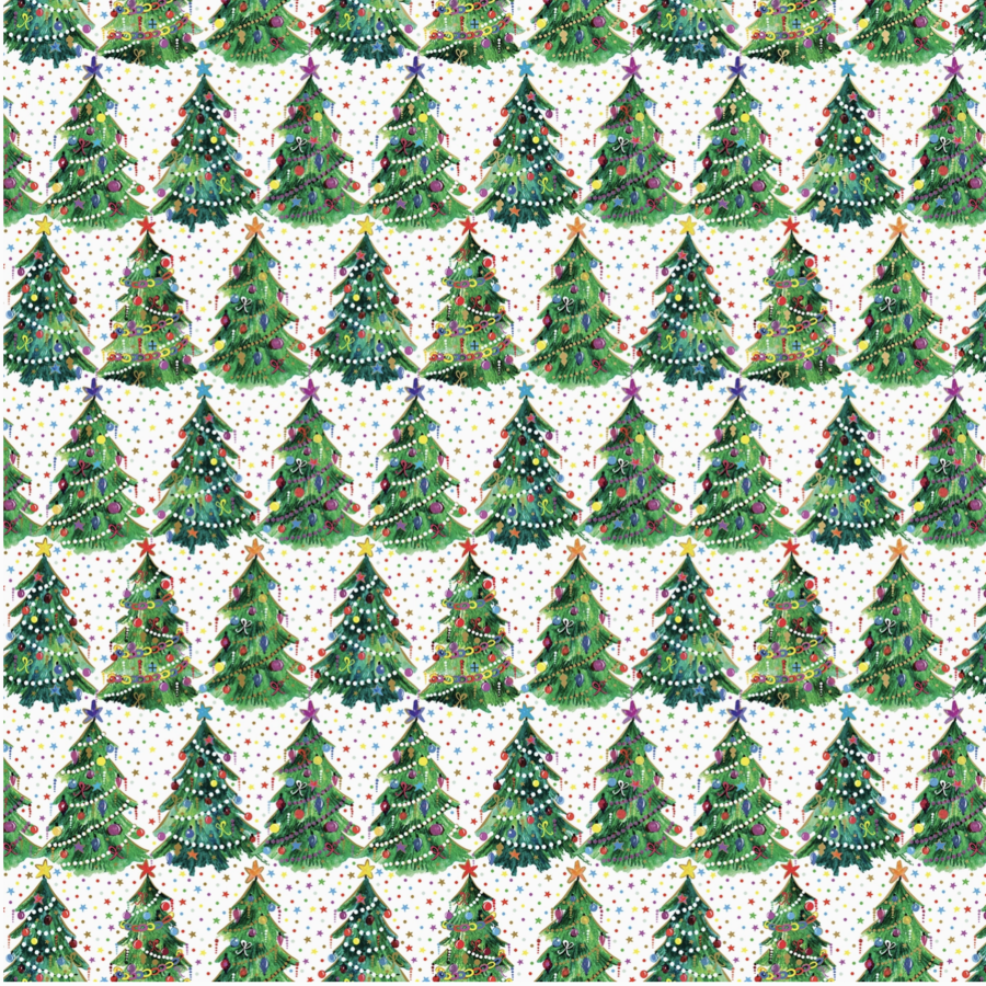 Christmas Trees Gift Wrap Roll