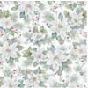 Jillson & Roberts Snowdrift Floral Gift Wrap Roll